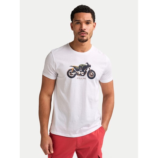 Petrol Industries T-Shirt M-1050-TSR671 Biały Regular Fit ze sklepu MODIVO w kategorii T-shirty męskie - zdjęcie 184769844