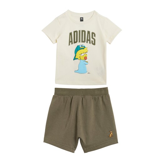 adidas Komplet t-shirt i spodenki The Simpsons JL9174 Beżowy Regular Fit ze sklepu MODIVO w kategorii Odzież dla niemowląt - zdjęcie 184769850
