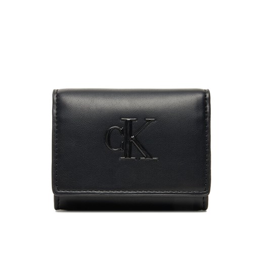Calvin Klein Mały Portfel Damski Bold Ck Medium Bifold LV04F1047G Czarny ze sklepu MODIVO w kategorii Portfele damskie - zdjęcie 184769860