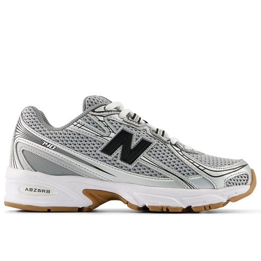 Buty młodzieżowe New Balance GR740GB - szare ze sklepu streetstyle24.pl w kategorii Buty sportowe damskie - zdjęcie 184772851