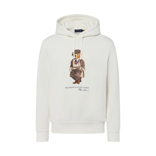 Polo Ralph Lauren Męski sweter z kapturem Mężczyźni écru nadruk ze sklepu vangraaf w kategorii Bluzy męskie - zdjęcie 184773313