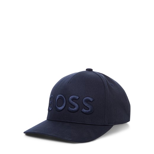 BOSS Czapka męska - Sevile Mężczyźni Bawełna granatowy jednolity ze sklepu vangraaf w kategorii Czapki z daszkiem męskie - zdjęcie 184773324