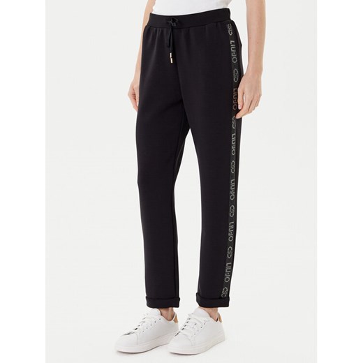 Liu Jo Spodnie dresowe TF5093 J4616 Czarny Regular Fit ze sklepu MODIVO w kategorii Spodnie damskie - zdjęcie 184773340