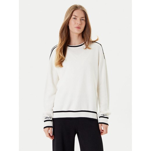 Liu Jo Sweter TF5230 MS59L Écru Regular Fit ze sklepu MODIVO w kategorii Swetry damskie - zdjęcie 184773342