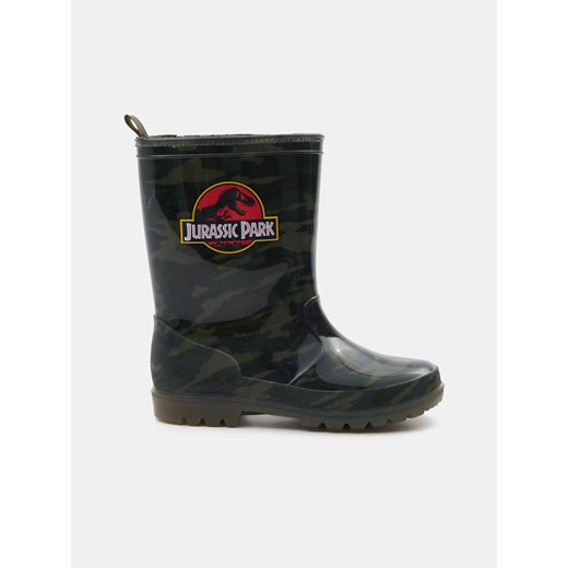 Sinsay - Kalosze LED Jurrasic Park - zielony Sinsay 27 Sinsay