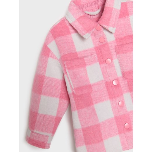 Sinsay - Kurtka koszulowa w kratę - kremowy Sinsay 98 (2-3 l) Sinsay