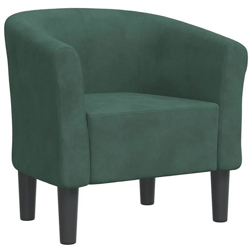 Ciemnozielony fotel welurowy do salonu  Z3-Z67 ze sklepu Edinos.pl w kategorii Fotele - zdjęcie 184774363