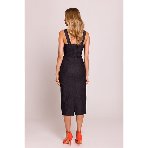 made of emotion Sukienka w kolorze antracytowym L Limango Polska wyprzedaż