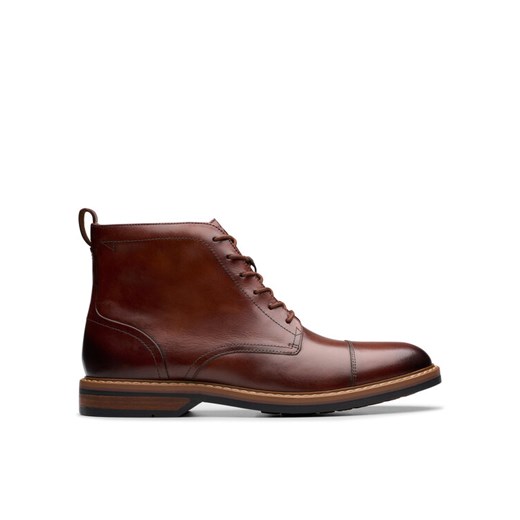 Clarks Kozaki Aldwin Cap 26179733 Brązowy ze sklepu MODIVO w kategorii Buty zimowe męskie - zdjęcie 184776064