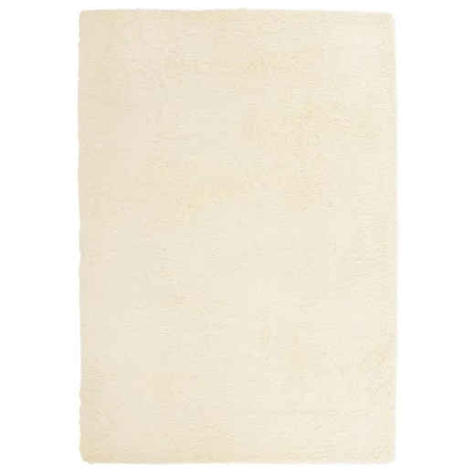Kremowy nowoczesny dywan shaggy 120x170 N7-L93 ze sklepu Edinos.pl w kategorii Dywany - zdjęcie 184776891