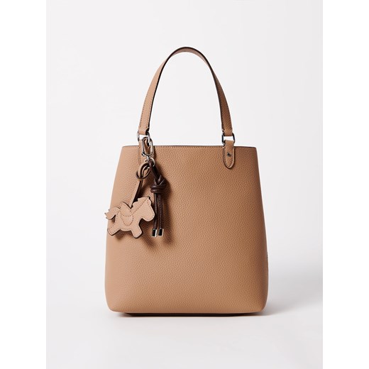 Mohito - Torba worek z brelokiem - beżowy ze sklepu Mohito w kategorii Torby Shopper bag - zdjęcie 184777083