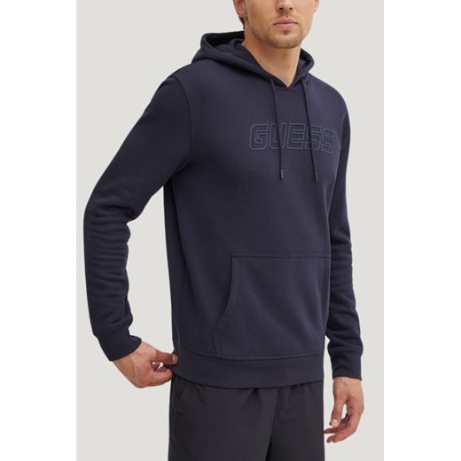 GUESS Granatowa bluza męska Aldwin, Rozmiar M ze sklepu outfit.pl w kategorii Bluzy męskie - zdjęcie 184777142