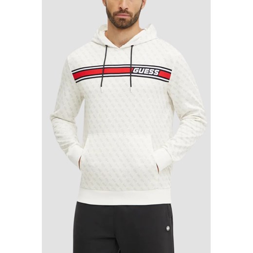 GUESS Biała bluza męska New Korbin, Rozmiar S ze sklepu outfit.pl w kategorii Bluzy męskie - zdjęcie 184777171