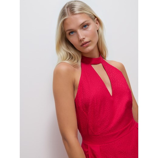 Mohito - Sukienka mini z dekoltem halter - fuksjowy Mohito 36 Mohito