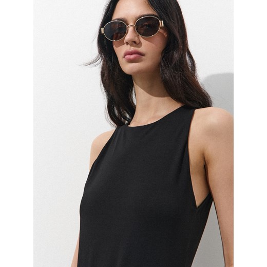 Mohito - Body z bawełną - czarny Mohito XS Mohito