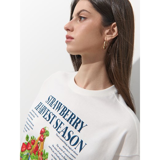 Mohito - T-shirt z nadrukiem - biały Mohito XS Mohito