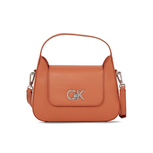 Calvin Klein Torebka Re-Lock Crossbody W/Flap Sm K60K610770 Brązowy ze sklepu MODIVO w kategorii Listonoszki - zdjęcie 184780192