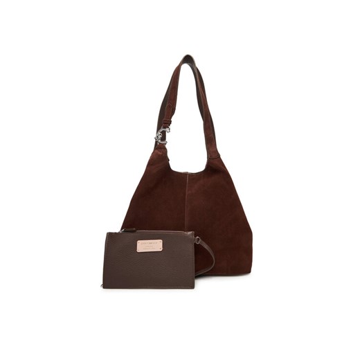 Torebka Coccinelle The Coccinelle C-Easy E1 THE 11 02 01 Brązowy ze sklepu eobuwie.pl w kategorii Torby Shopper bag - zdjęcie 184781191