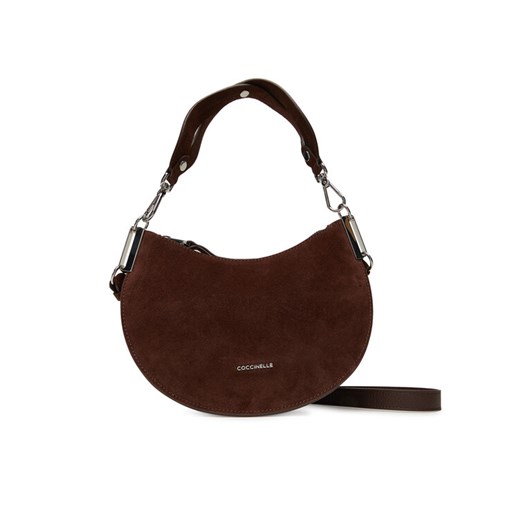 Torebka Coccinelle QKG Coccinellesunup Suede E1 QKG 13 03 Brązowy ze sklepu eobuwie.pl w kategorii Torebki hobo - zdjęcie 184781201