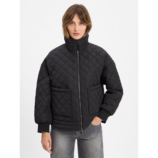 Armani Exchange Damska kurtka pikowana Kobiety czarny jednolity ze sklepu vangraaf w kategorii Kurtki damskie - zdjęcie 184781670