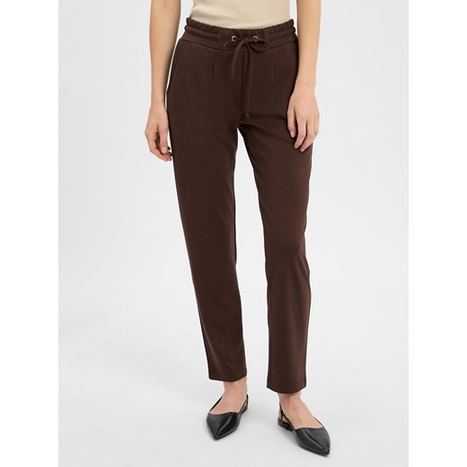 Marie Lund Damskie spodnie dresowe Kobiety czekoladowy jednolity ze sklepu vangraaf w kategorii Spodnie damskie - zdjęcie 184781691