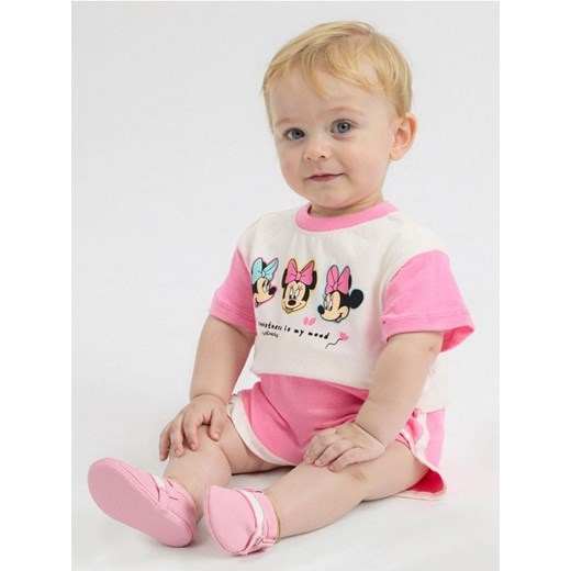 Sinsay - Komplet dzianinowy Minnie Mouse - kremowy Sinsay 92 (1 Sinsay