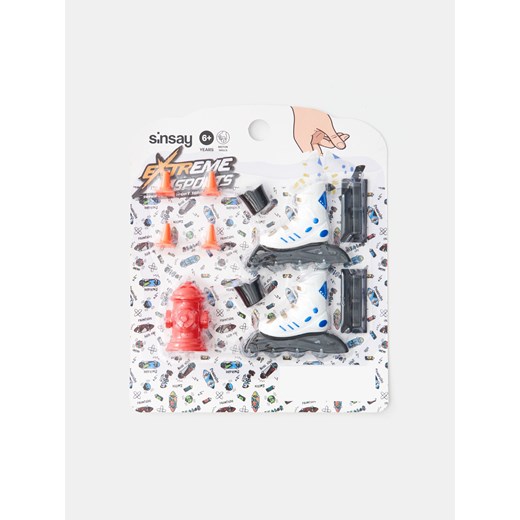 Sinsay - Finger skating – zestaw z rolkami na palce - biały Sinsay One Size Sinsay