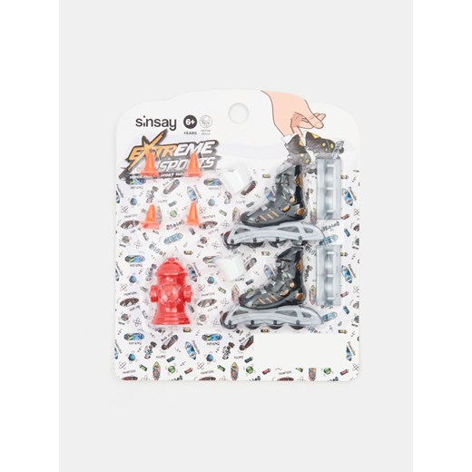 Sinsay - Finger skating – zestaw z rolkami na palce - czarny Sinsay One Size Sinsay