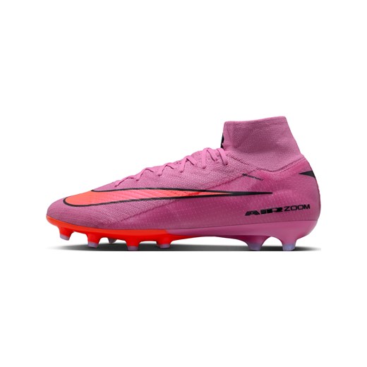 Korki piłkarskie typu high top Nike Mercurial Superfly 10 Elite AG-Pro - Różowy ze sklepu Nike poland w kategorii Buty sportowe męskie - zdjęcie 184786101