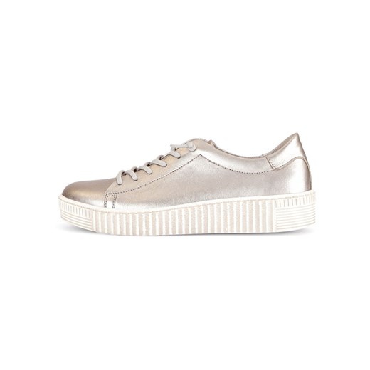Gabor Skórzane sneakersy w kolorze beżowym ze sklepu Limango Polska w kategorii Trampki damskie - zdjęcie 184786902