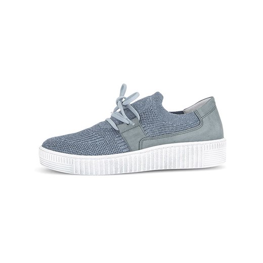 Gabor Skórzane sneakersy w kolorze błękitnym ze sklepu Limango Polska w kategorii Buty sportowe damskie - zdjęcie 184786911