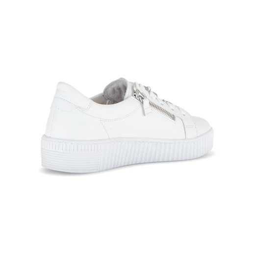 Gabor Skórzane sneakersy w kolorze srebrno-białym Gabor 40,5 okazyjna cena Limango Polska