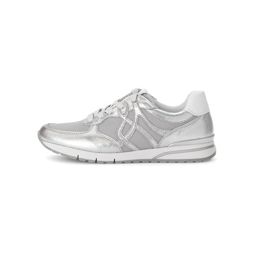 Gabor Skórzane sneakersy w kolorze srebrno-szarym ze sklepu Limango Polska w kategorii Buty sportowe damskie - zdjęcie 184787092