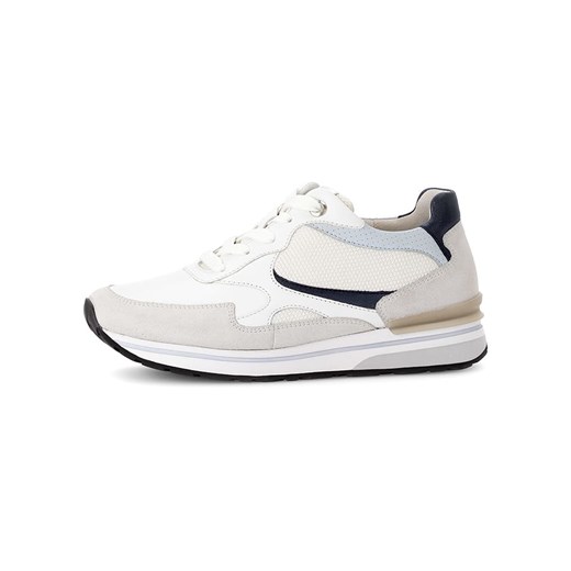 Gabor Skórzane sneakersy w kolorze biało-beżowym ze sklepu Limango Polska w kategorii Buty sportowe damskie - zdjęcie 184787112
