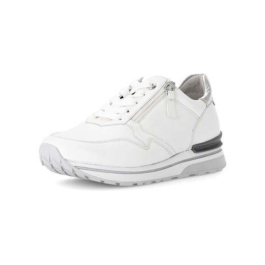 Gabor Skórzane sneakersy w kolorze srebrno-białym Gabor 37 okazja Limango Polska