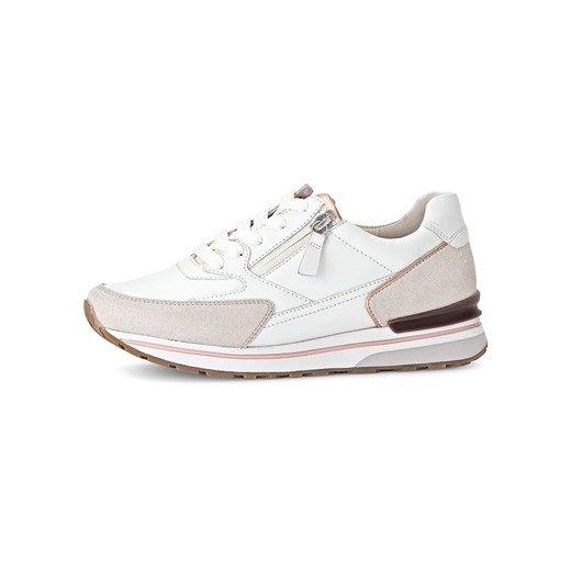 Gabor Skórzane sneakersy w kolorze biało-beżowym ze sklepu Limango Polska w kategorii Buty sportowe damskie - zdjęcie 184787132
