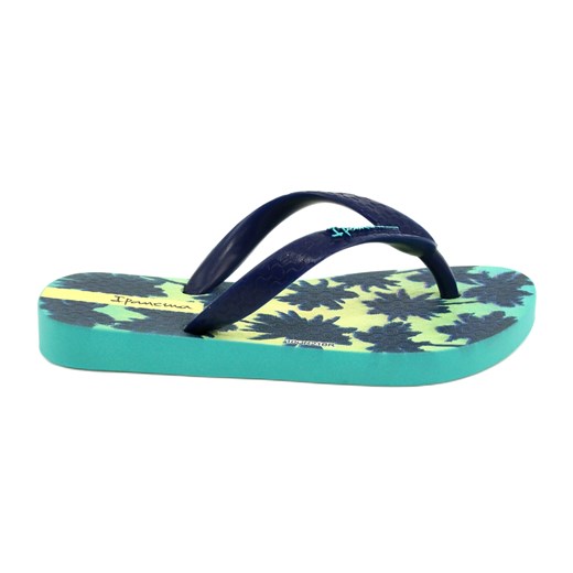 Dziecięce japonki Ipanema 83185 Classic X Kids zielono-granatowe niebieskie ze sklepu ButyModne.pl w kategorii Klapki dziecięce - zdjęcie 184787192