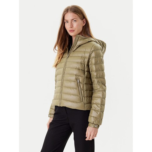 Tommy Hilfiger Kurtka puchowa WW0WW46788 Khaki Regular Fit ze sklepu MODIVO w kategorii Kurtki damskie - zdjęcie 184787640