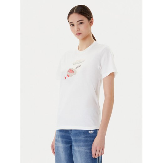 adidas T-Shirt Farmers Market Graphic JN2543 Biały Regular Fit ze sklepu MODIVO w kategorii Bluzki damskie - zdjęcie 184787713