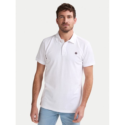 Petrol Industries Polo M-ROS-POL002 Biały Regular Fit ze sklepu MODIVO w kategorii T-shirty męskie - zdjęcie 184787720