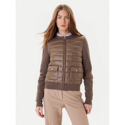 Tommy Hilfiger Kurtka bomber WW0WW46741 Brązowy Regular Fit ze sklepu MODIVO w kategorii Kurtki damskie - zdjęcie 184787724