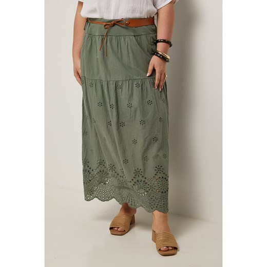 Curvy Lady Spódnica w kolorze khaki ze sklepu Limango Polska w kategorii Spódnice - zdjęcie 184789532