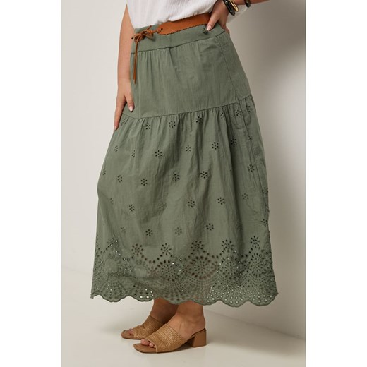 Curvy Lady Spódnica w kolorze khaki Curvy Lady 44/46 wyprzedaż Limango Polska