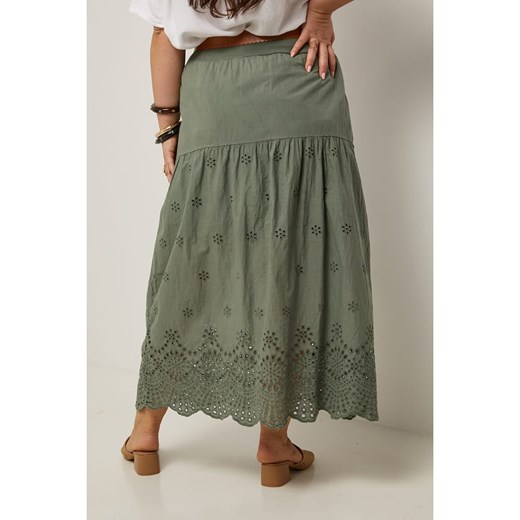 Curvy Lady Spódnica w kolorze khaki Curvy Lady 48/50 okazja Limango Polska