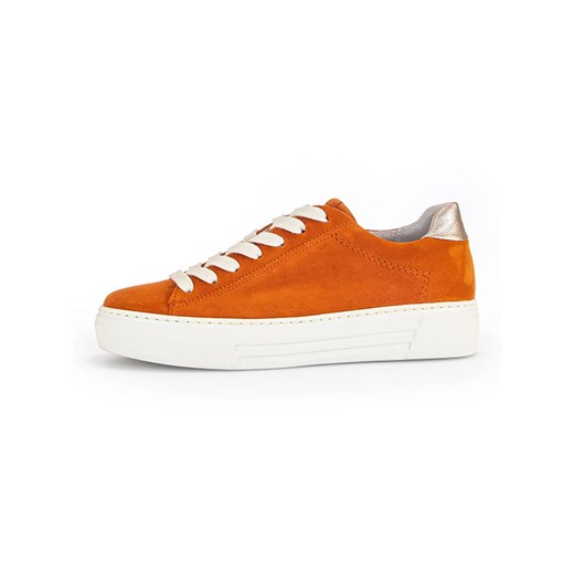 Gabor Skórzane sneakersy w kolorze pomarańczowym ze sklepu Limango Polska w kategorii Trampki damskie - zdjęcie 184789934