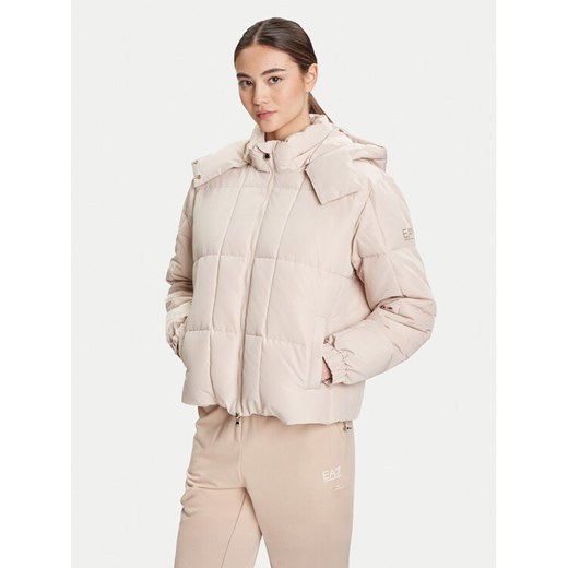 EA7 Emporio Armani Kurtka zimowa 7W000647 AF16074 U1046 Beżowy Regular Fit ze sklepu MODIVO w kategorii Kurtki damskie - zdjęcie 184790253