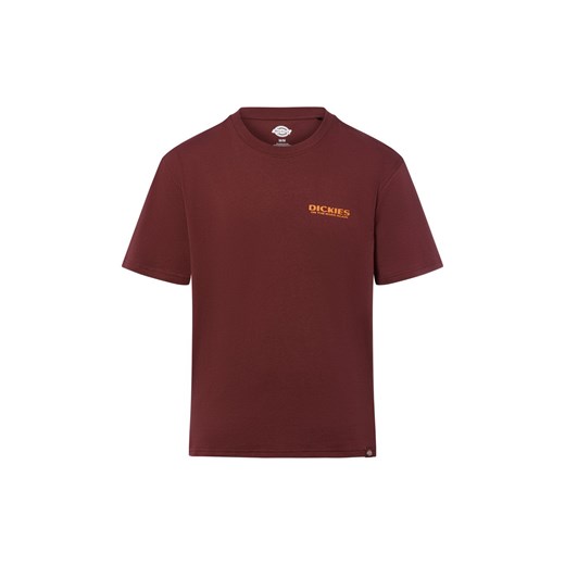 Dickies Koszulka męska - Burns Mężczyźni Bawełna bordowy nadruk ze sklepu vangraaf w kategorii T-shirty męskie - zdjęcie 184791083