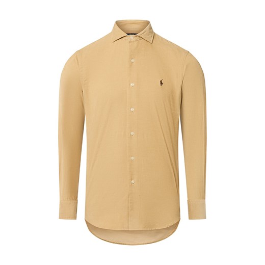Polo Ralph Lauren Męska koszula sztruksowa Mężczyźni Regular Fit Bawełna beżowy jednolity ze sklepu vangraaf w kategorii Koszule męskie - zdjęcie 184791110