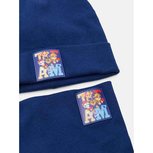 Sinsay - Zestaw czapka i komin Paw Patrol - granatowy Sinsay M Sinsay
