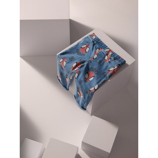Sinsay - Spodnie jeansowe Spidey & His Amazing Friends - granatowy Sinsay 5-2 l) Sinsay